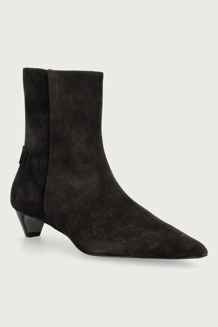 AllSaints Gležnjače s niskom potpeticom za žene od brušene kože Piper Suede Boot smeđa W036FF