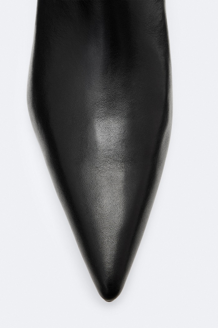 Kozaki damskie skórzane Ortega Boot AllSaints W033FF czarny