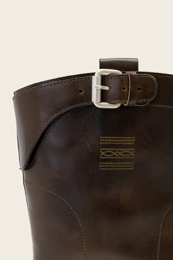 Členkové čižmy dámske kožené Morris Pull On Boot AllSaints W060FF hnedá