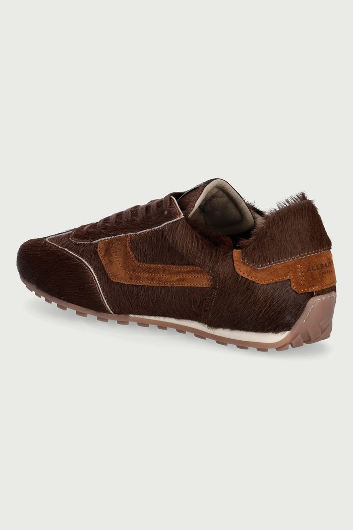 Obuća AllSaints Liam Hex Sneaker tenisice za žene od kože W073FF.BRN smeđa