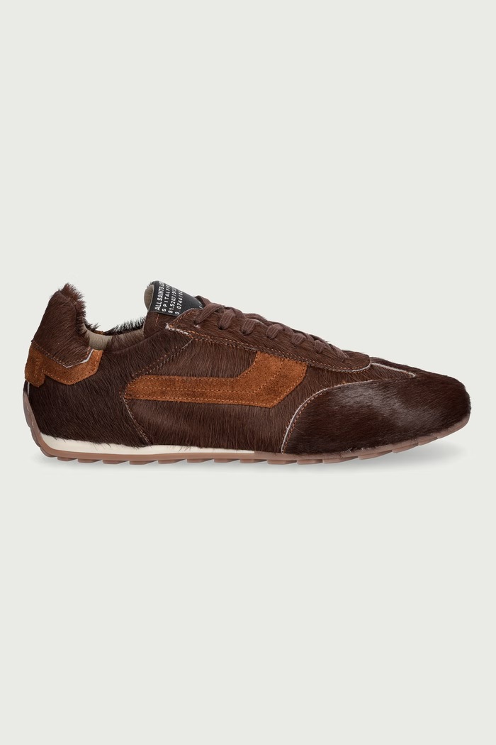 AllSaints Liam Hex Sneaker sneakersy damskie skórzane W073FF brązowy AW26