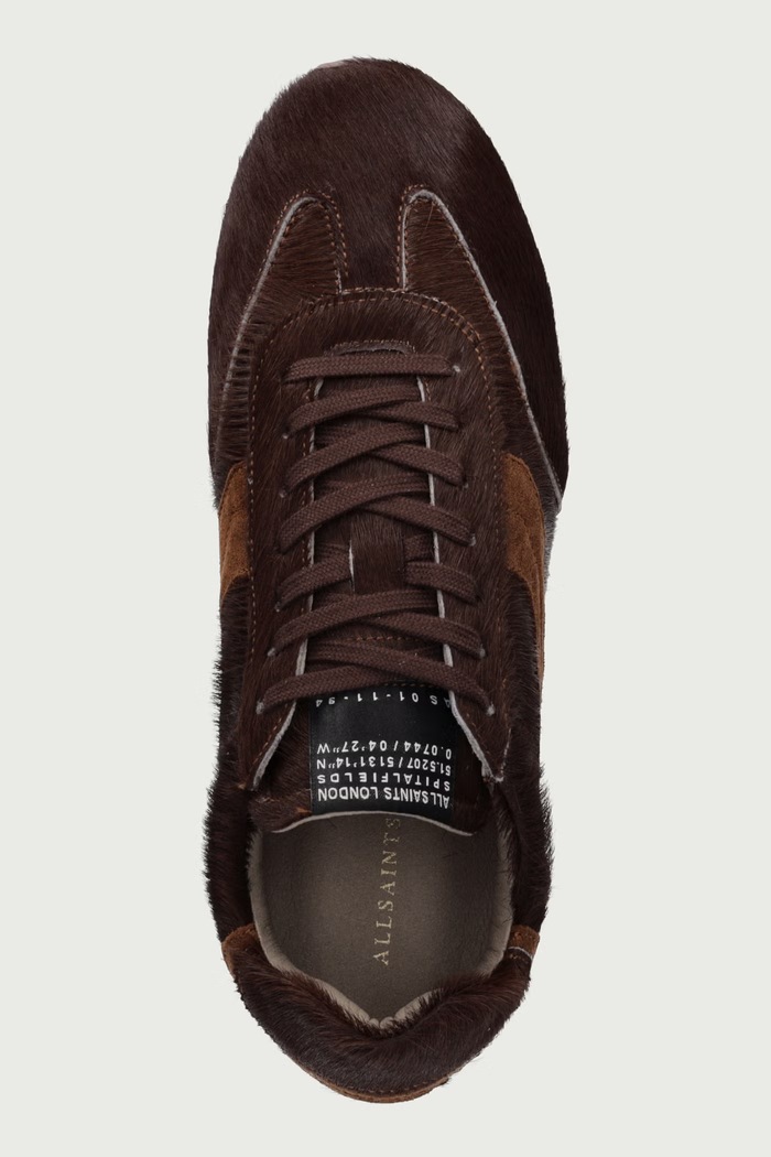 Liam Hex Sneaker sneakersy damskie skórzane AllSaints W073FF brązowy