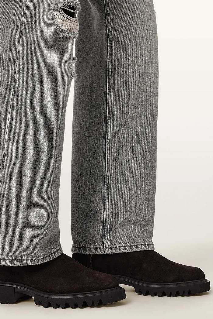 AllSaints Členkové čižmy dámske semišové Hallie Suede Boot W005FD