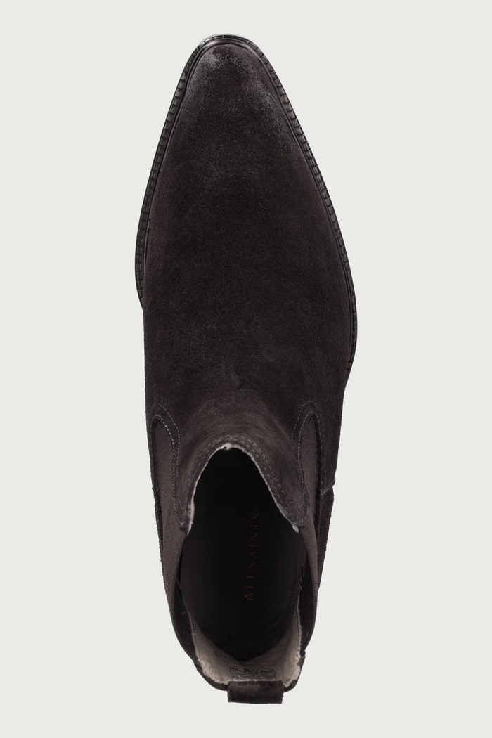 Čizme s niskom potpeticom za žene od kože Carter Suede Chelsea AllSaints W093FF smeđa