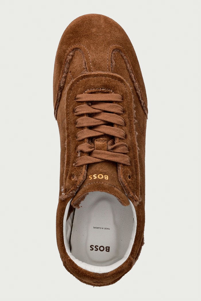 Solenne sneakers γυναικεία σουέτ BOSS 50579059.263 μπεζ
