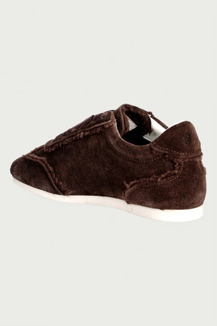 Παπούτσια BOSS Solenne sneakers γυναικεία σουέτ 50579059.207 καφέ