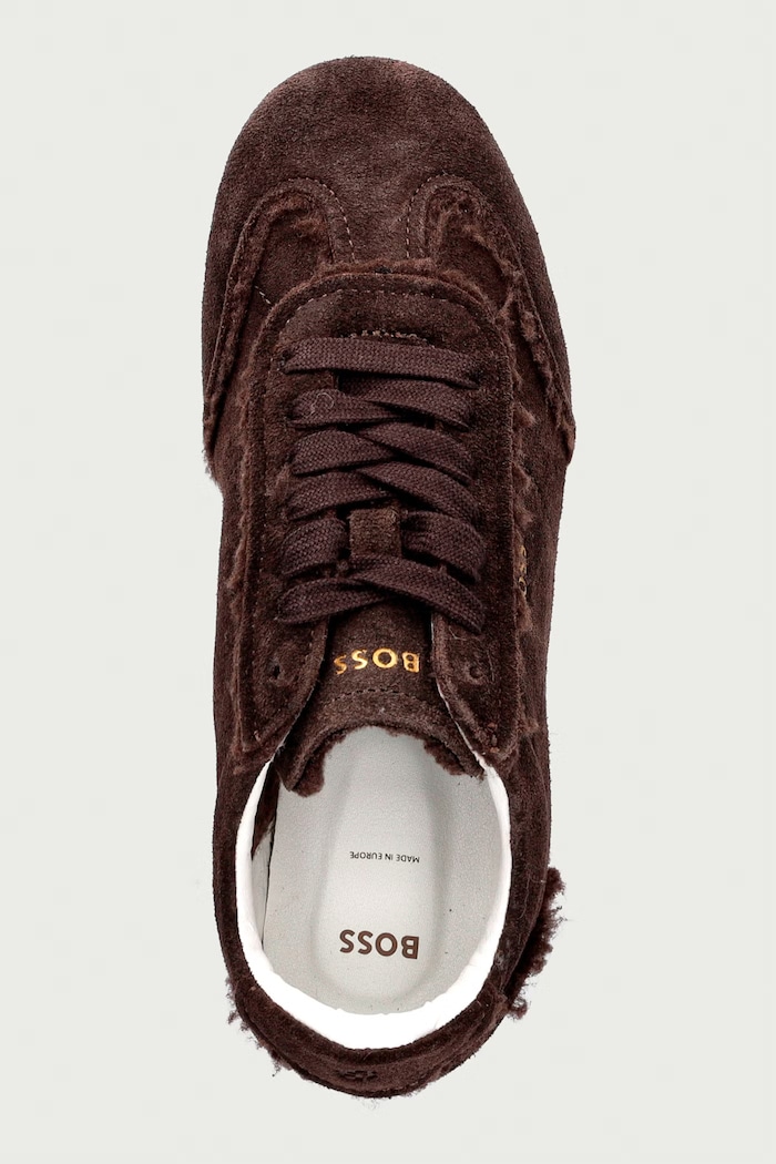 Solenne sneakers γυναικεία σουέτ BOSS 50579059.207 καφέ