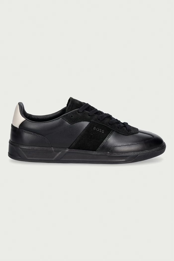 BOSS Brenta tenisice za žene od kože 50573817.001 crna AW26