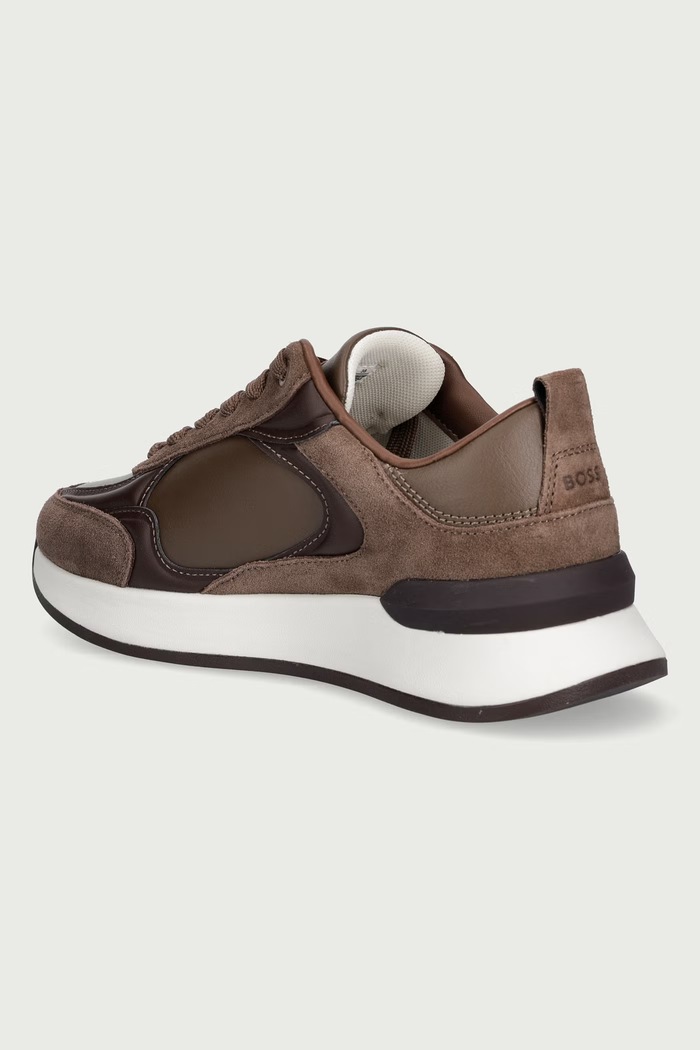 Scarpe BOSS B Icon sneakers da donna in pelle 50573813.242 marrone