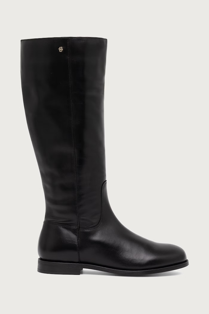 BOSS Cizme pentru femei din piele Lycia 50573088.001 negru AW26