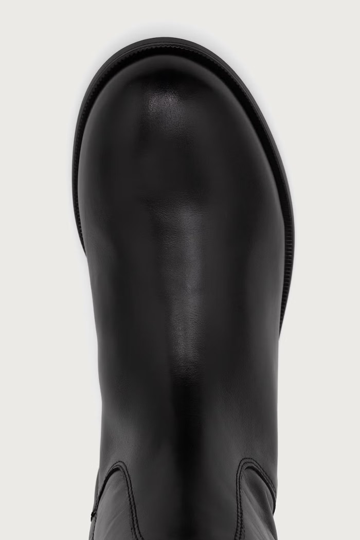 Cizme pentru femei din piele Lycia BOSS 50573088.001 negru