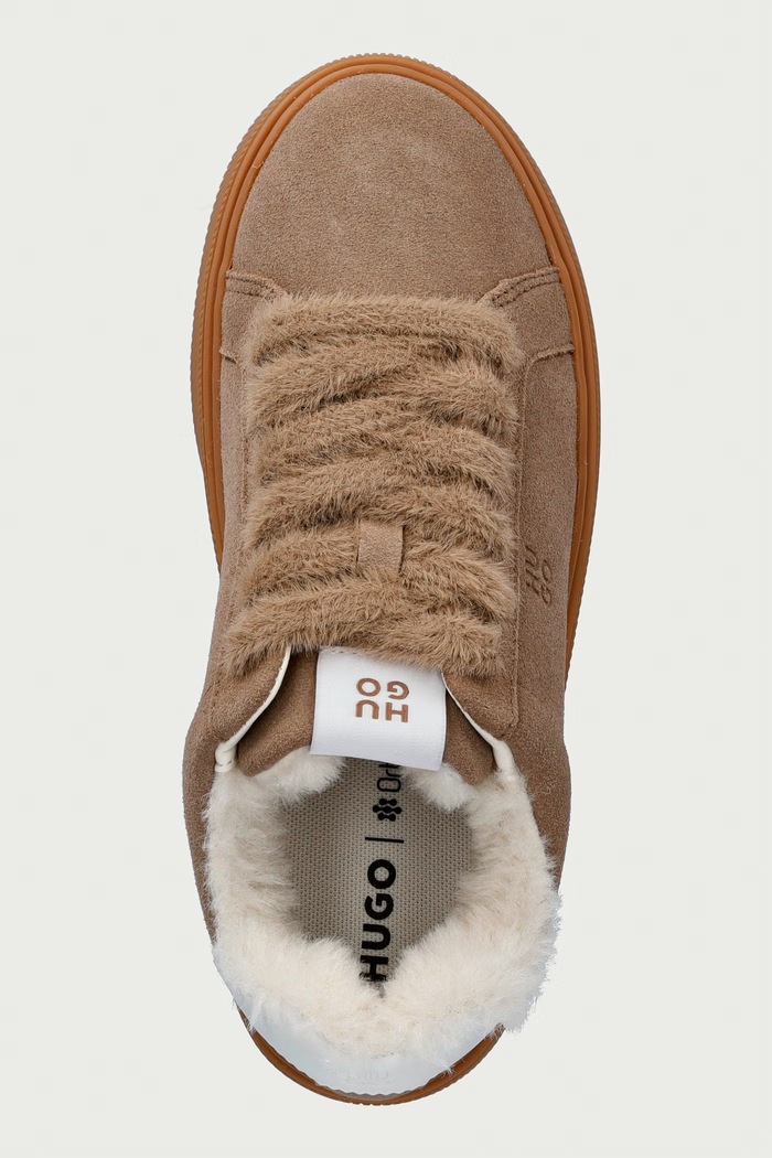 Lyzz sneakers γυναικεία σουέτ HUGO 50573931.912 καφέ