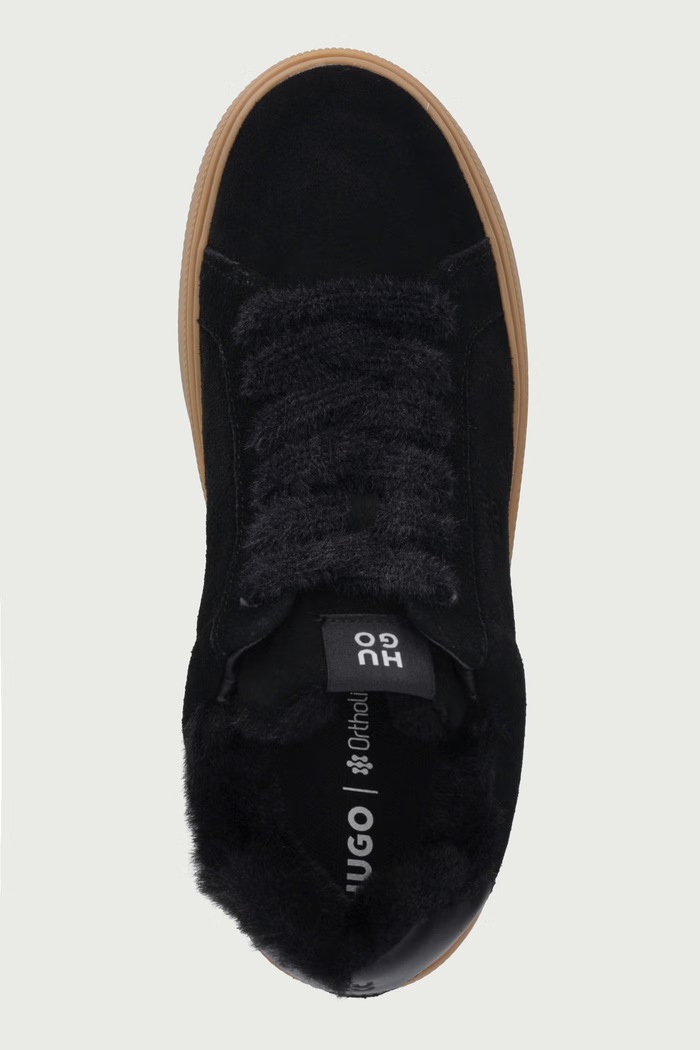 Lyzz tenisice za žene od brušene kože HUGO 50573931.001 crna