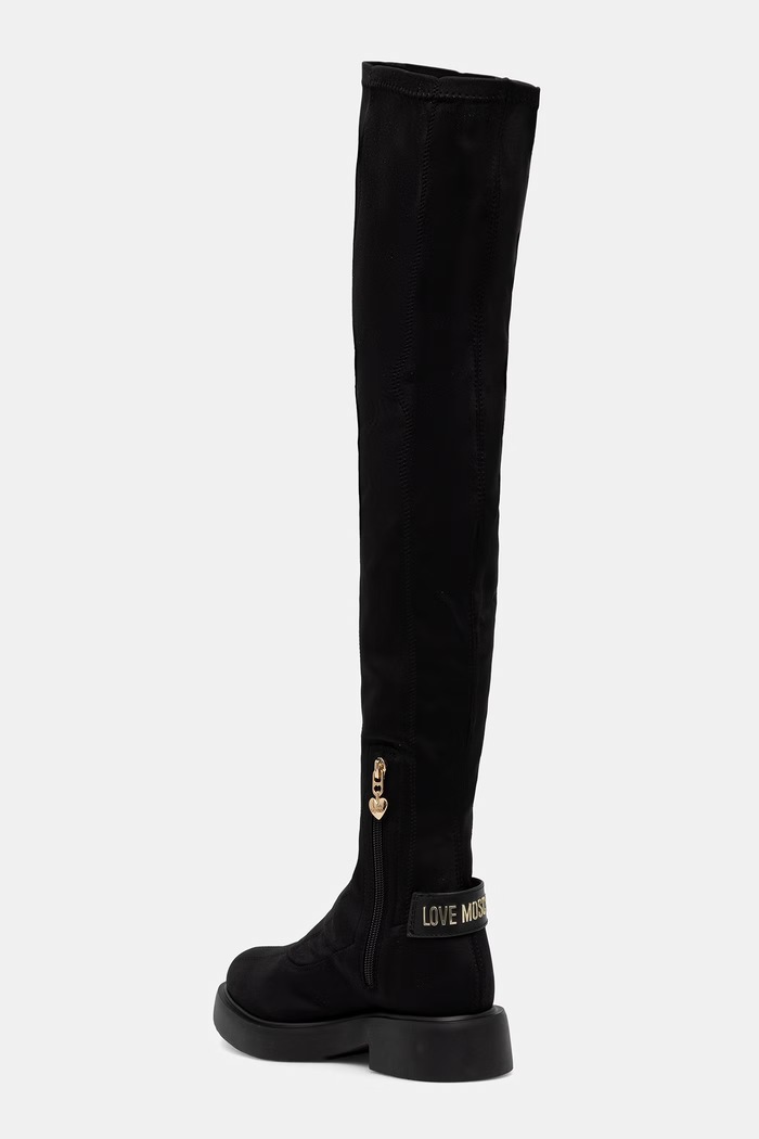 Obuwie Love Moschino kozaki damskie JA26114G1PIM400A czarny