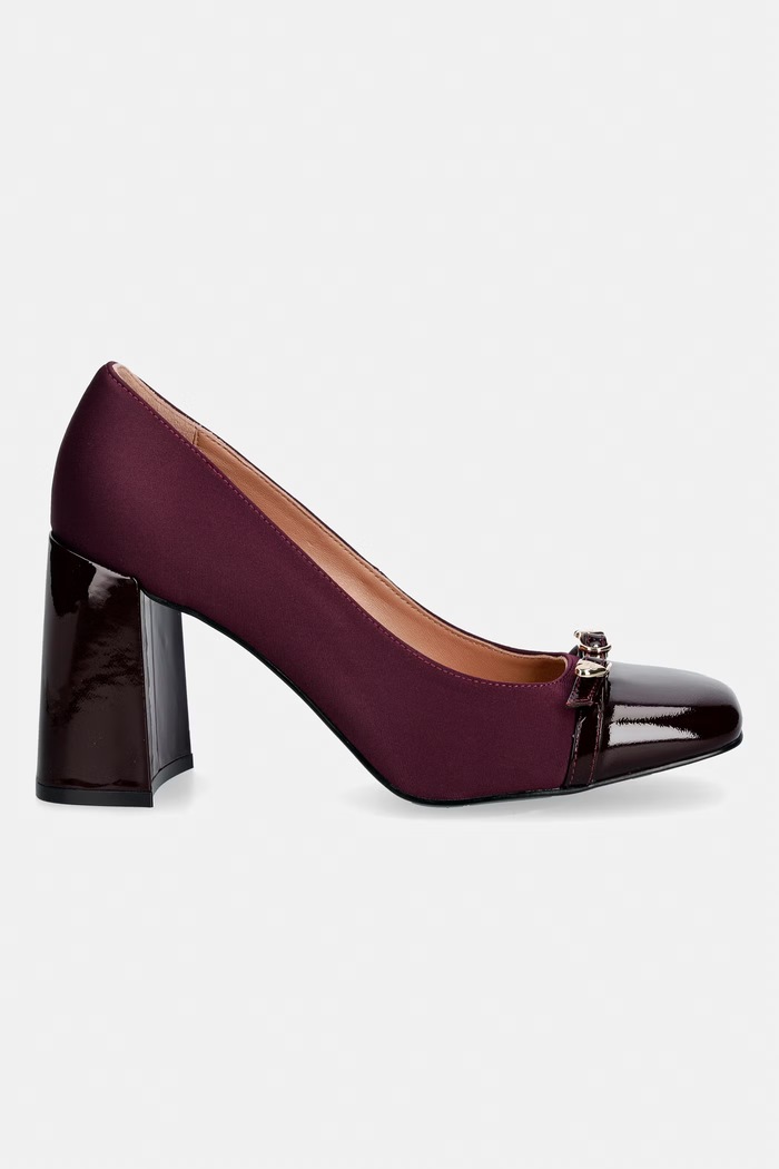Love Moschino czółenka JA10319G1PIM255A bordowy AW26