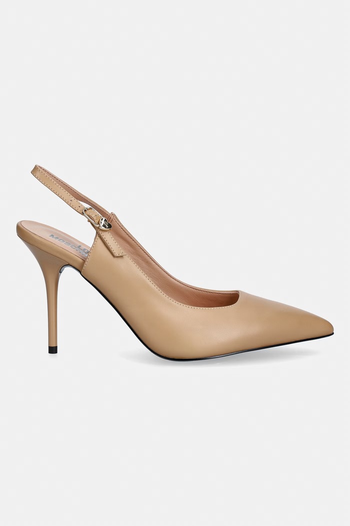 Love Moschino szpilki JA10149G1PIA0104 beżowy AW26