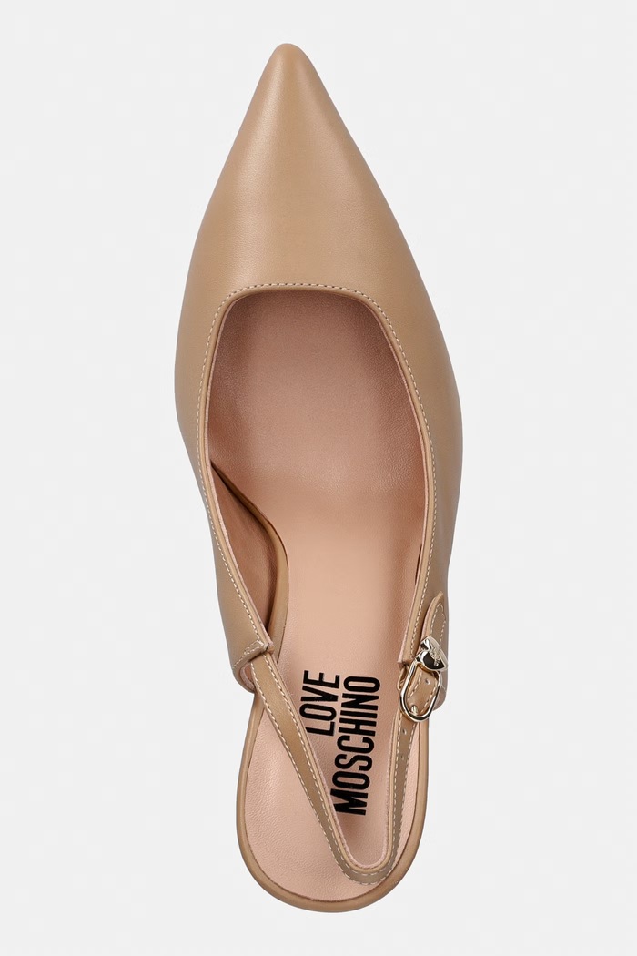 Love Moschino szpilki beżowy JA10149G1PIA0104
