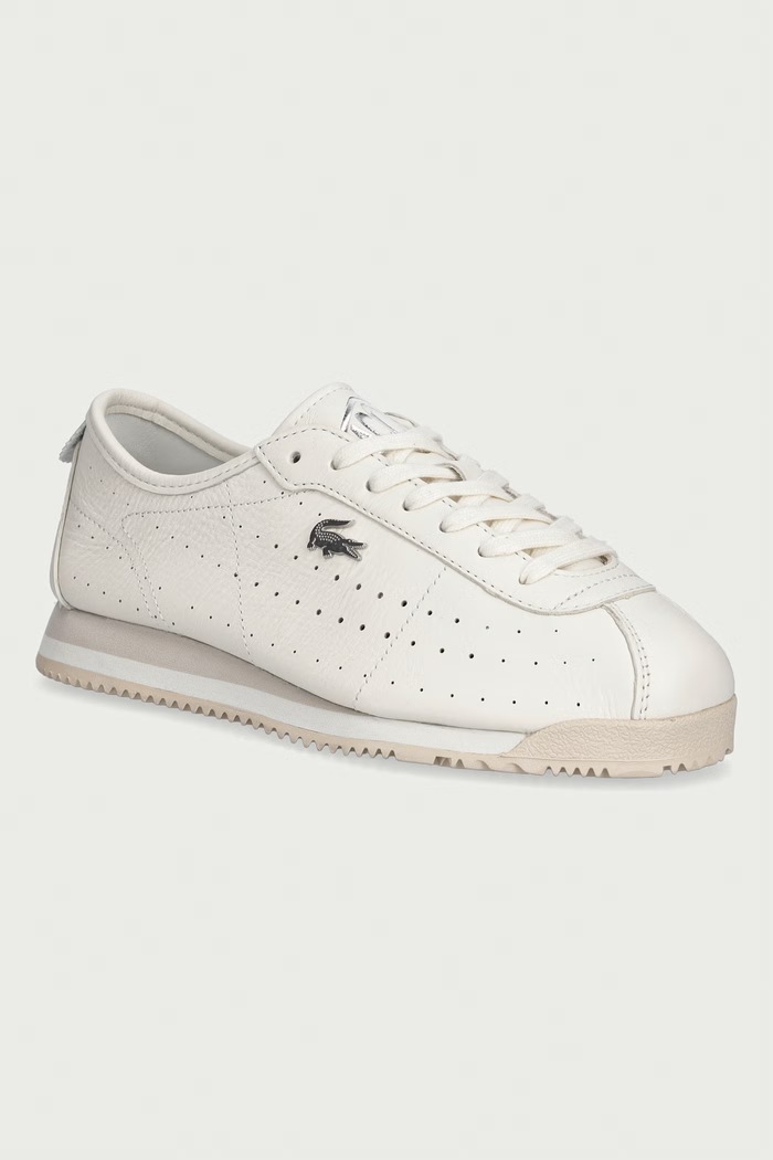 Lacoste CLUB-LOW sneakersy damskie skórzane beżowy 52SFA0025.40F