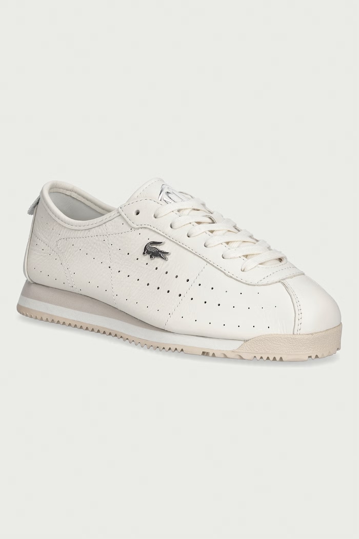 Lacoste CLUB-LOW sneakersy damskie skórzane beżowy 52SFA0025.40F