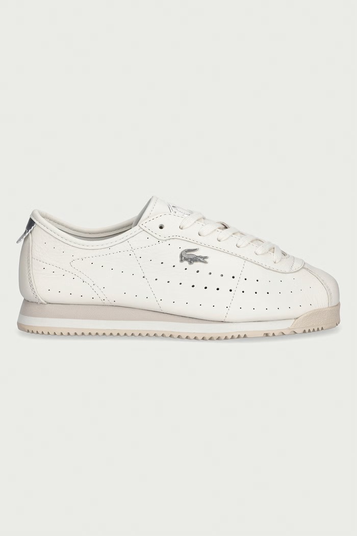 Lacoste CLUB-LOW sneakersy damskie skórzane 52SFA0025.40F beżowy AW26