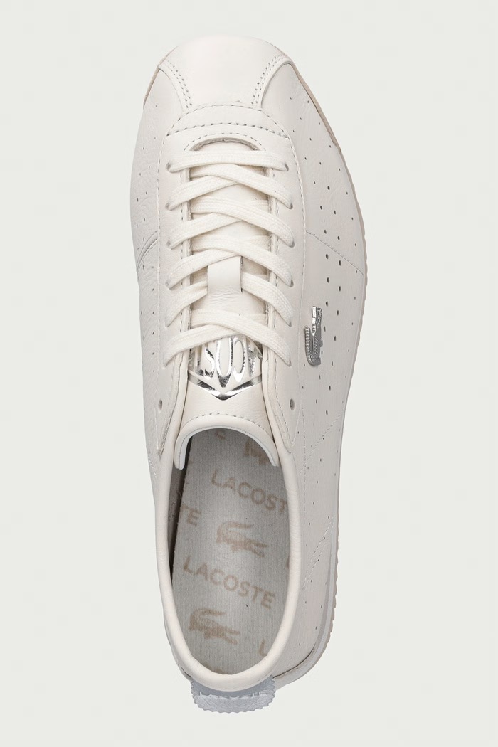 Lacoste CLUB-LOW sneakersy damskie skórzane beżowy 52SFA0025.40F