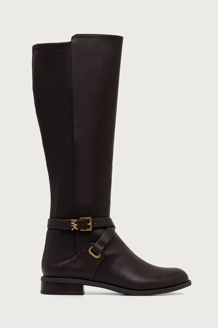 MICHAEL Michael Kors Μπότες με ίσιο τακούνι Γυναικείες Rachel Flat Boot 40F6RCFB5L.251 καφέ AW26
