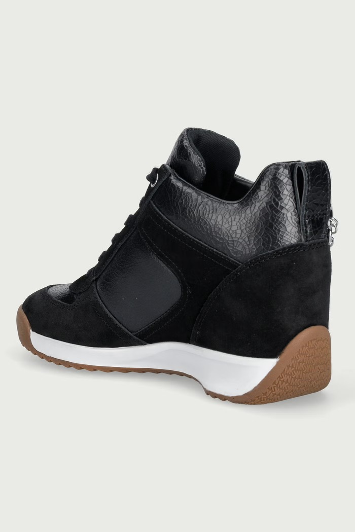 Obuća MICHAEL Michael Kors Nikko S2 Wedge Trainer Tenisice za žene od kože 43F6NKFS3L.001 crna