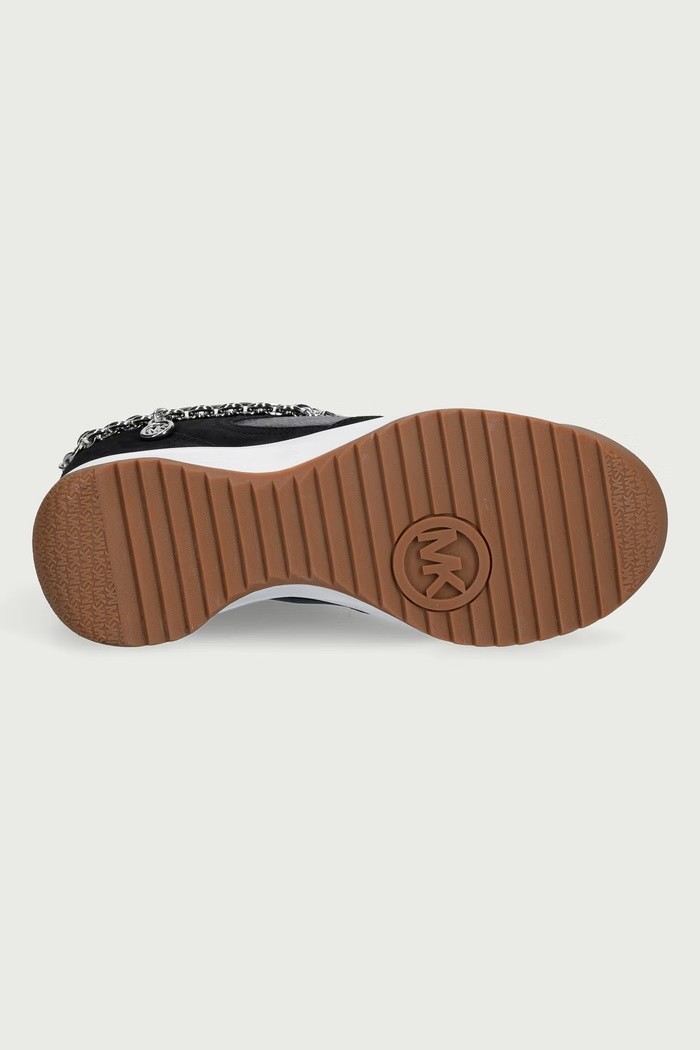 Nikko S2 Wedge Trainer Tenisice za žene od kože MICHAEL Michael Kors crna 43F6NKFS3L.001