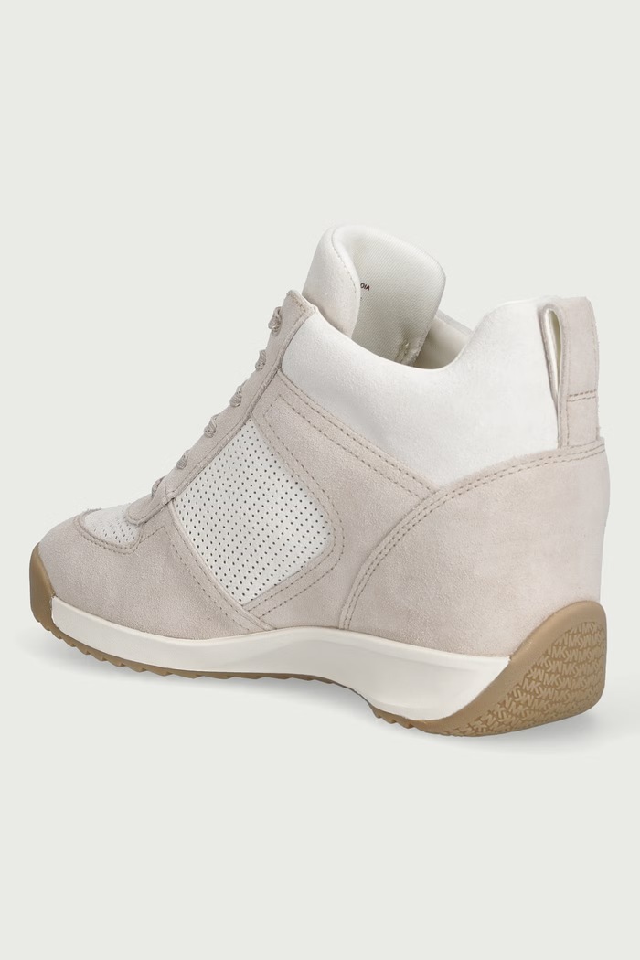 Obuwie MICHAEL Michael Kors Nikko S2 Wedge Trainer sneakersy damskie 43F6NKFS2S.172 beżowy