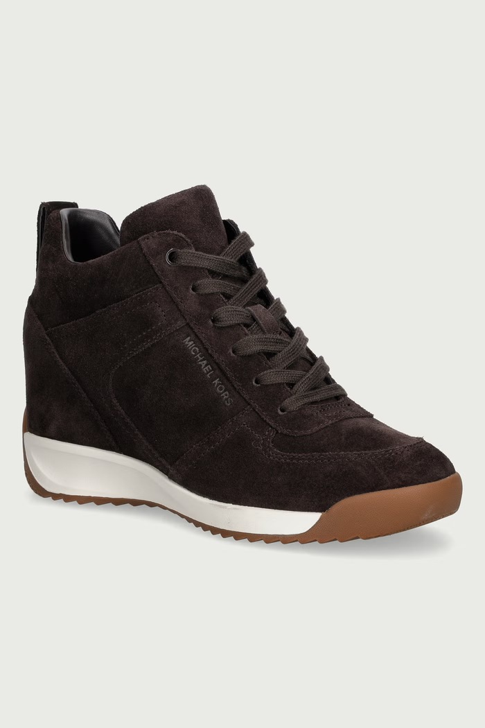 MICHAEL Michael Kors Nikko S2 Wedge Trainer sneakers γυναικεία σουέτ καφέ 43F6NKFS1S.251