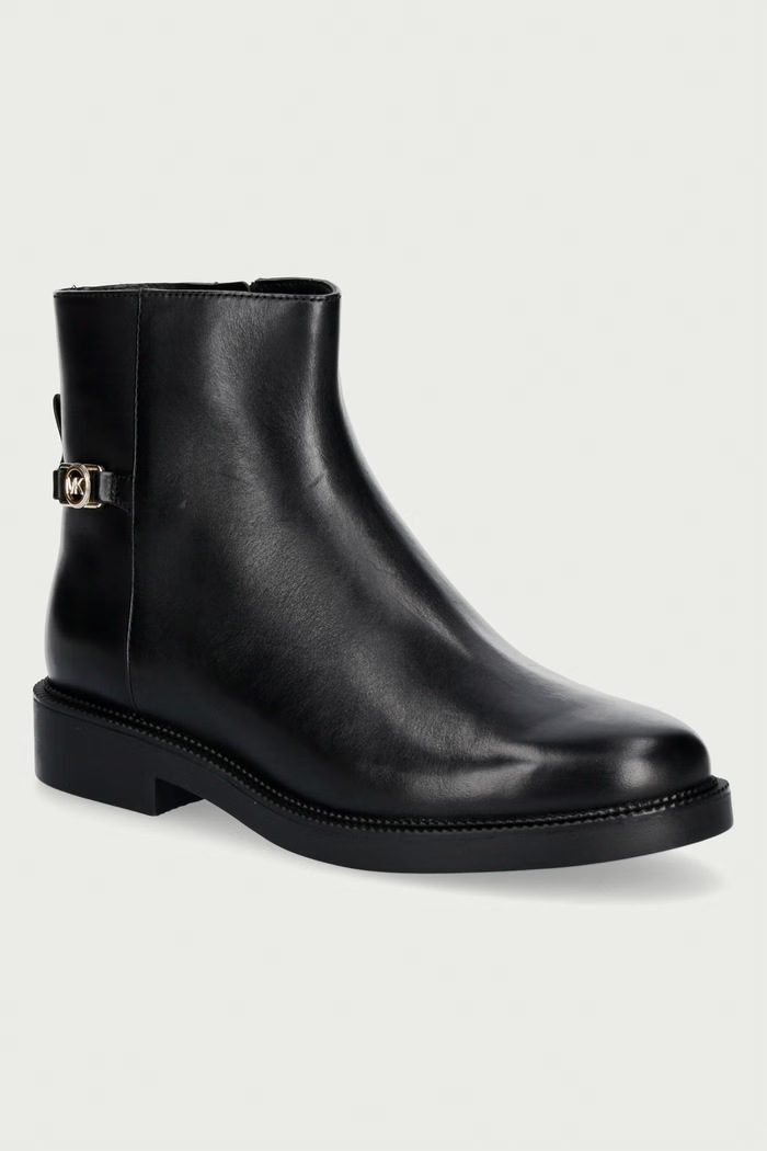 MICHAEL Michael Kors Μποτάκια Γυναικεία δερμάτινα Mandy Bootie μαύρο 40F5MAME5L.001