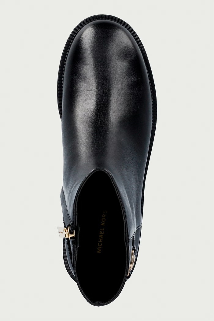 Μποτάκια Γυναικεία δερμάτινα Mandy Bootie MICHAEL Michael Kors 40F5MAME5L.001 μαύρο