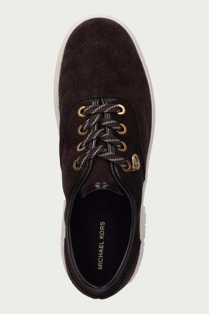 Lindsey Lace Up sneakers γυναικεία σουέτ MICHAEL Michael Kors 43F6LDFS1S.251 καφέ
