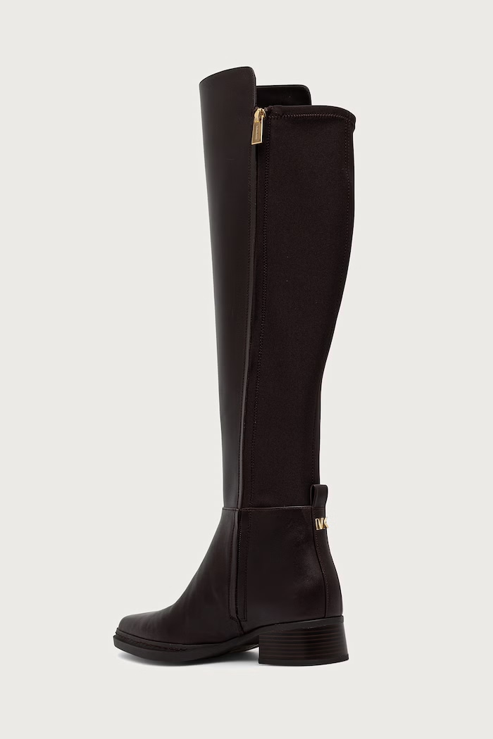 Παπούτσια MICHAEL Michael Kors Μπότες Γυναικείες δερμάτινες Lex Boot 40F6LXMB5L.251 καφέ