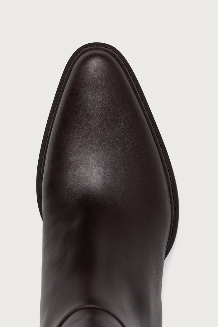 Μπότες Γυναικείες δερμάτινες Lex Boot MICHAEL Michael Kors 40F6LXMB5L.251 καφέ