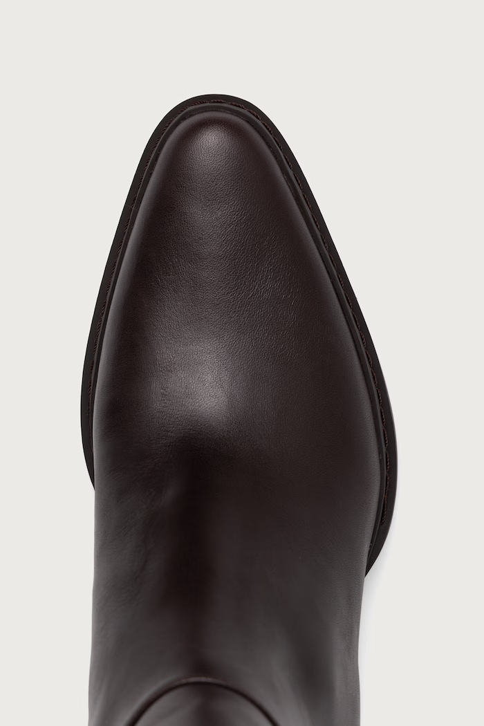 Μπότες Γυναικείες δερμάτινες Lex Boot MICHAEL Michael Kors 40F6LXMB5L.251 καφέ
