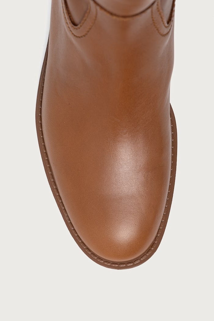 Μπότες Γυναικείες δερμάτινες Kimmee Flat Boot MICHAEL Michael Kors καφέ 40F6KMFB5L.230
