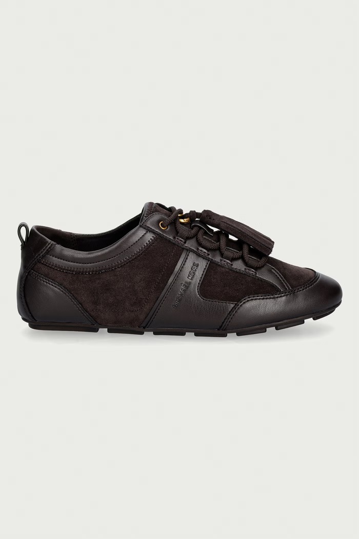 MICHAEL Michael Kors Keely Trainer sneakers γυναικεία δερμάτινα 43F6KLFS2S.251 καφέ AW26