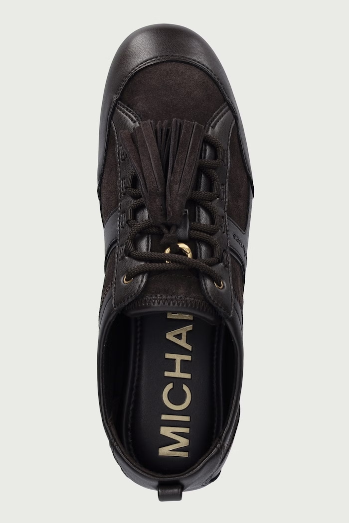 Keely Trainer sneakers dámske kožené MICHAEL Michael Kors 43F6KLFS2S.251 hnedá