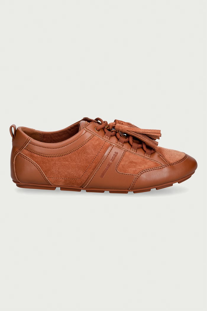 MICHAEL Michael Kors Keely Trainer tenisice za žene od kože 43F6KLFS2S.230 smeđa AW26