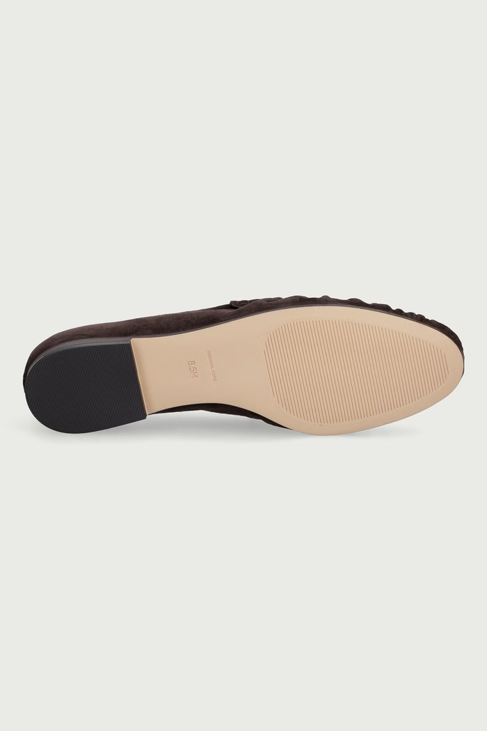 Mokasíny dámske nubukové Jennings Ruched Loafer MICHAEL Michael Kors hnedá 40F6JNFP2S.251
