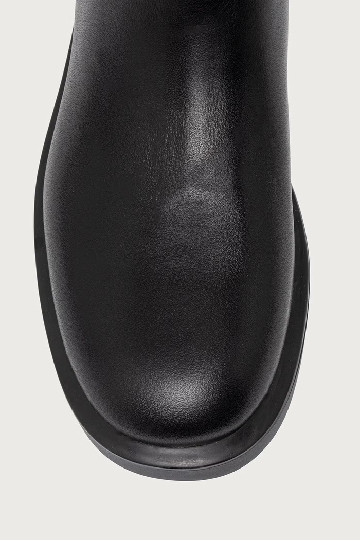 Čižmy dámske kožené Hamilton Moderne Boot MICHAEL Michael Kors 40F6HAFB7L.001 čierna