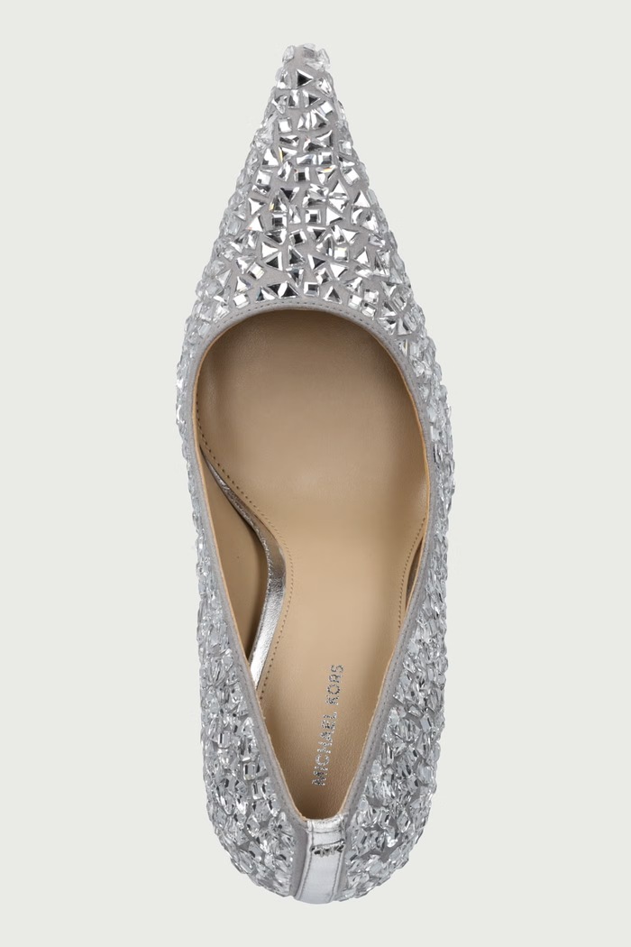 Štikle Elyse High Pump MICHAEL Michael Kors 40F6EYHP1S.040 srebrna