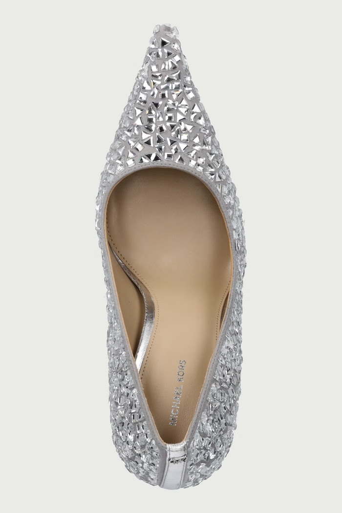 Štikle Elyse High Pump MICHAEL Michael Kors 40F6EYHP1S.040 srebrna