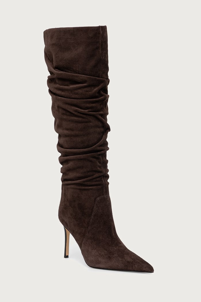 MICHAEL Michael Kors Čižmy na ihličkovom podpätku dámske semišové Dawn Heeled Boot hnedá 40F5DWHB5L.251
