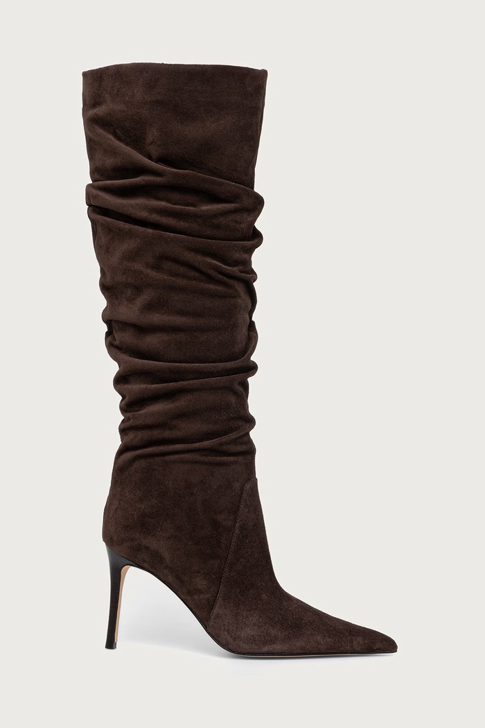 MICHAEL Michael Kors Čižmy na ihličkovom podpätku dámske semišové Dawn Heeled Boot 40F5DWHB5L.251 hnedá AW26
