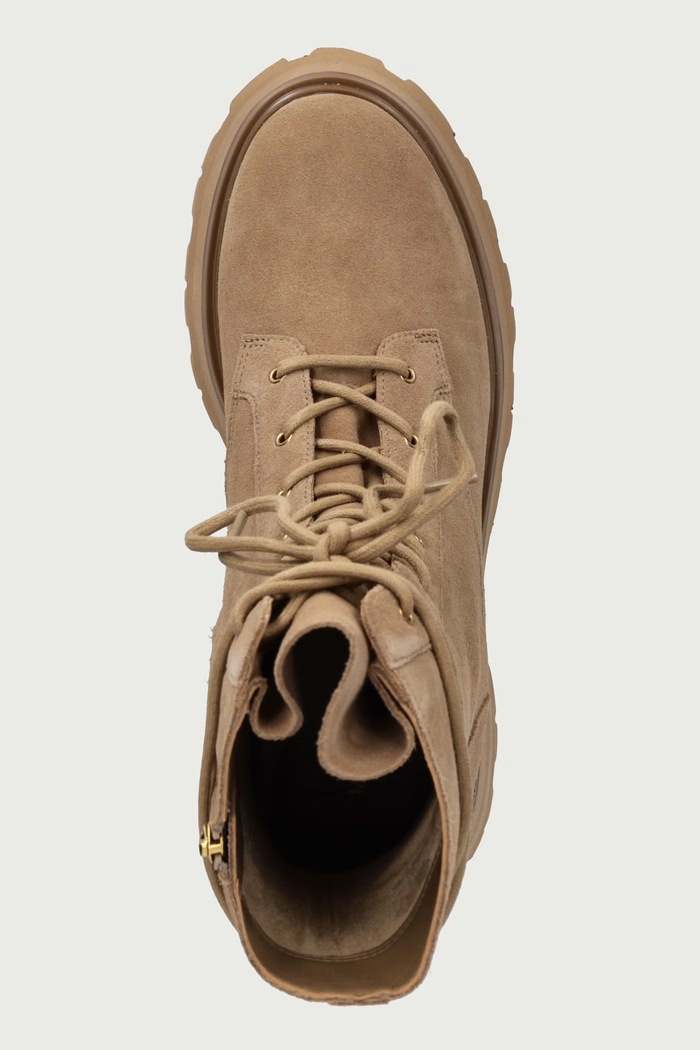 Workery dámske semišové Caleb Lug Bootie MICHAEL Michael Kors 40F6CBFE5S.243 béžová
