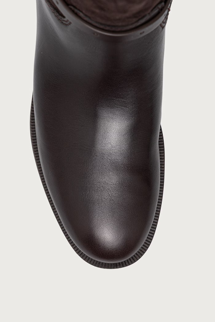 Μπότες Γυναικείες δερμάτινες Beverly Flat Boot MICHAEL Michael Kors καφέ 40F6BVFB5S.251