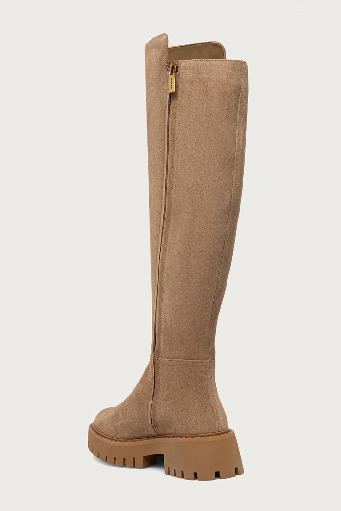 Obuv MICHAEL Michael Kors Čižmy dámske semišové Asher Boot 40F5ASFB5S.243 béžová