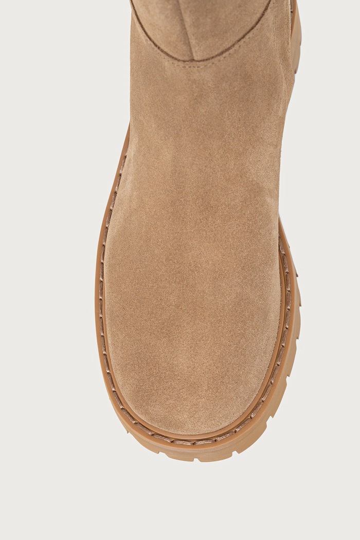 Čižmy dámske semišové Asher Boot MICHAEL Michael Kors 40F5ASFB5S.243 béžová
